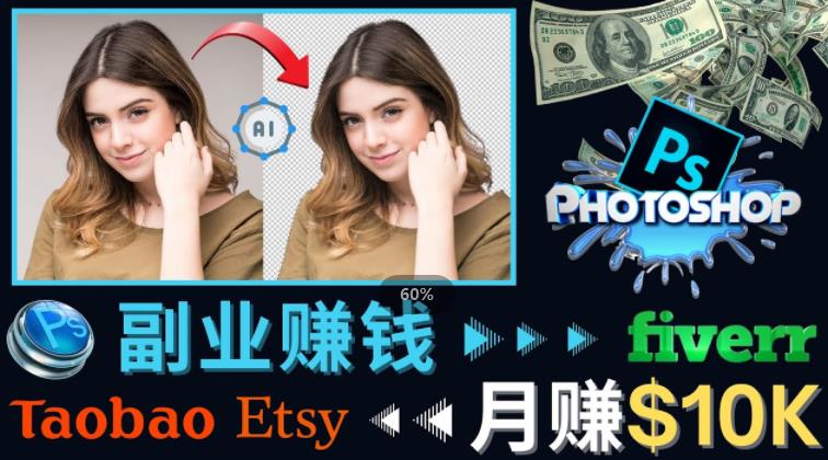 图片[1]-掌握PS修图技能，月赚5000美元以上–利用Adobe Photoshop赚钱的3种途径-草根创业生活网