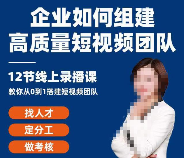 图片[1]-企业如何组建高质量视频团队，12节课​教你从0到1搭建短视频团队-草根创业生活网