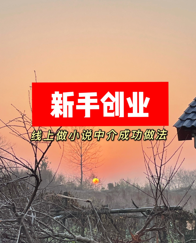 图片[1]-新手创业——成功做线上小说中介的做法-瑷珂憬転